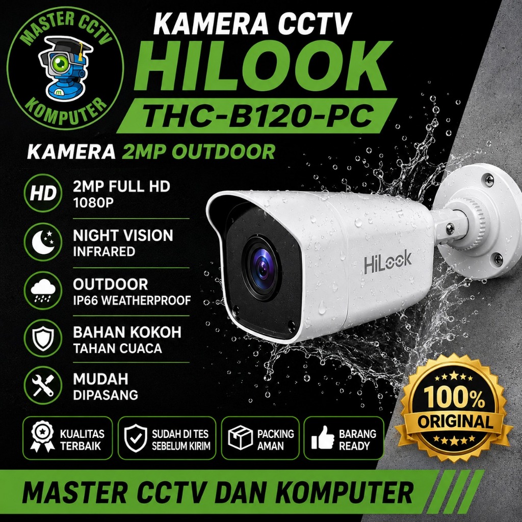 KAMERA CCTV HILOOK 2MP OUTDOOR THC-B120-PC