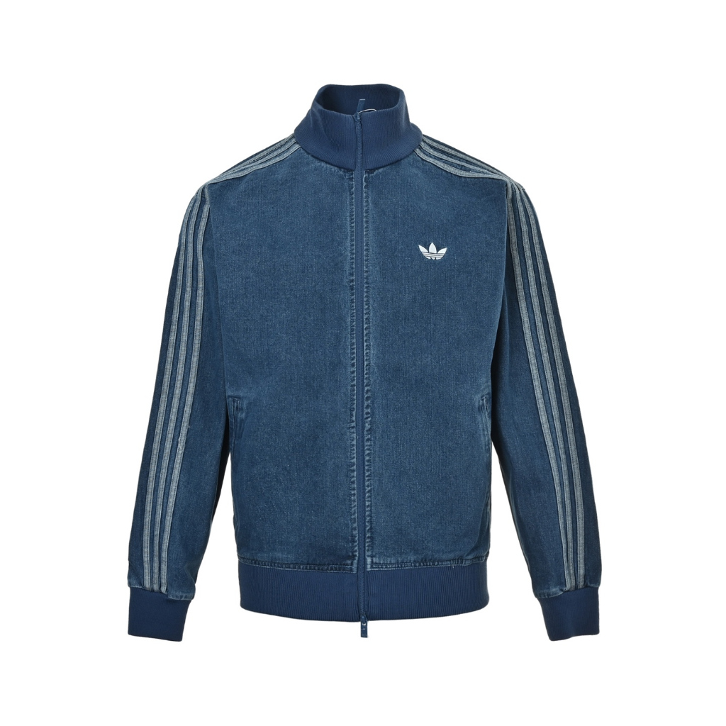 SIZE S READY STOCK - Adidas Adicolor Denim Firebird Track Top Jacket - Medium Blue
