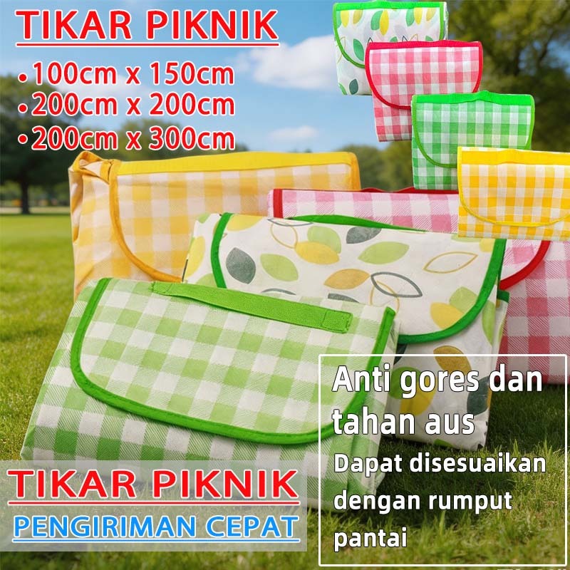 [profesional] tikar lipat piknik waterproof tikar lipat piknik jumbo 300x200 anti air tiker piknik w