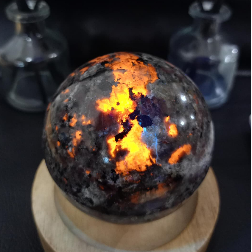Natural Batu Yooperlite Sphere (1) Batu Asli Alam