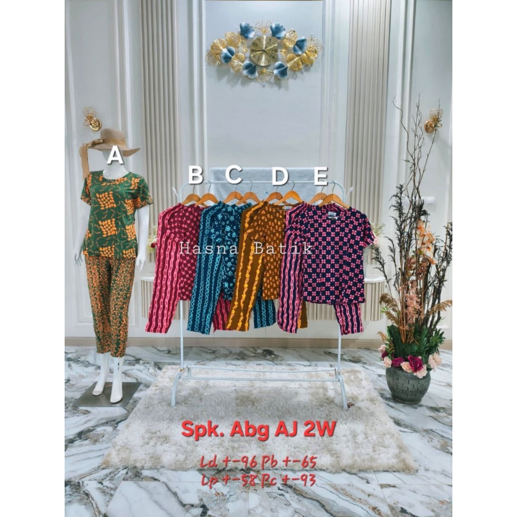 Setelan Celana Luza (Spk. Abg AJ 2W) Batik Pekalongan