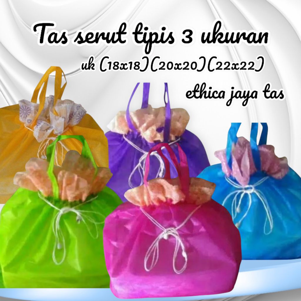 tas hajatan serut tipis dus nasi/tas berkat/tas syukuran/tas walimahan/tas spunbond