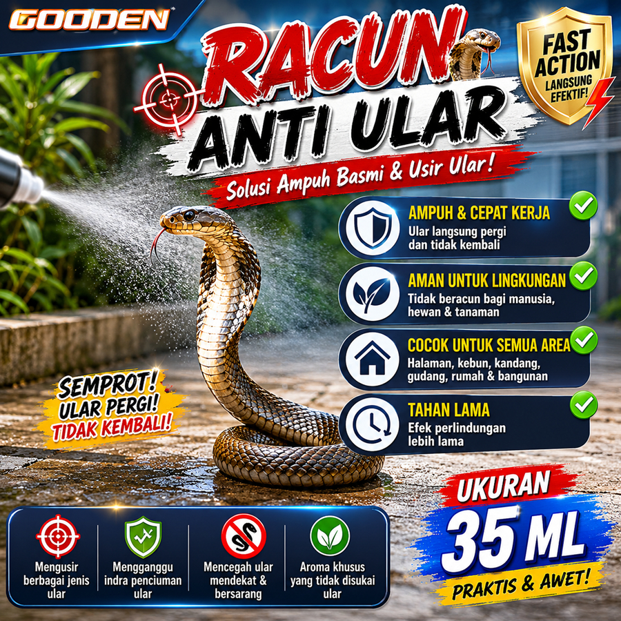 RACUN ANTI ULAR 35 ML GOODEN Racun Cair Pembasmi Ular Cairan Pengusir ULar Cairan Anti Ular Obat Pen