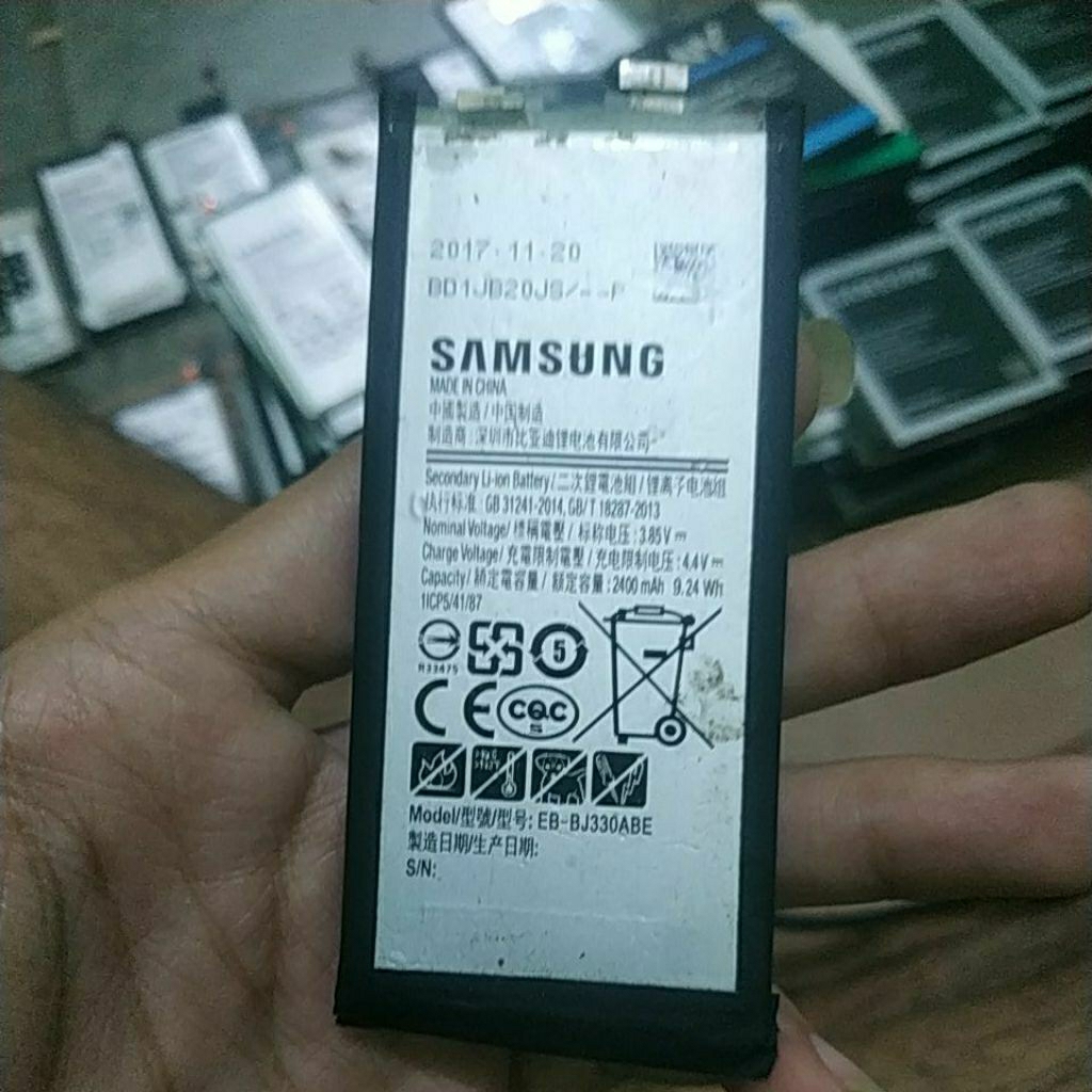 BATERAI BEKAS SAMSUNG J3 PRO J330 minus fleksibel