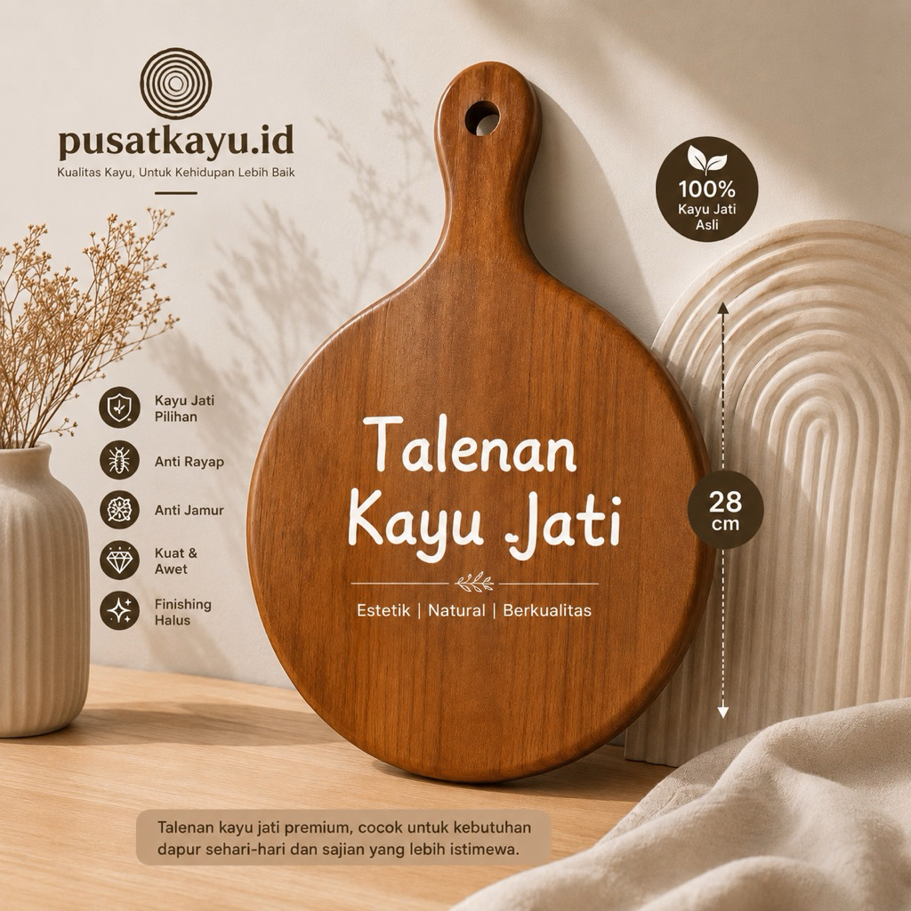 Talenan jati |Talenan Kayu Jati | Talenan Aesthetic