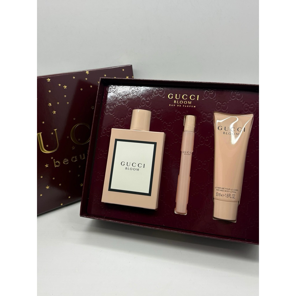 Giftset Gucci Bloom edp 100ml+Body Lotion 50ml+Travel Size 10ml