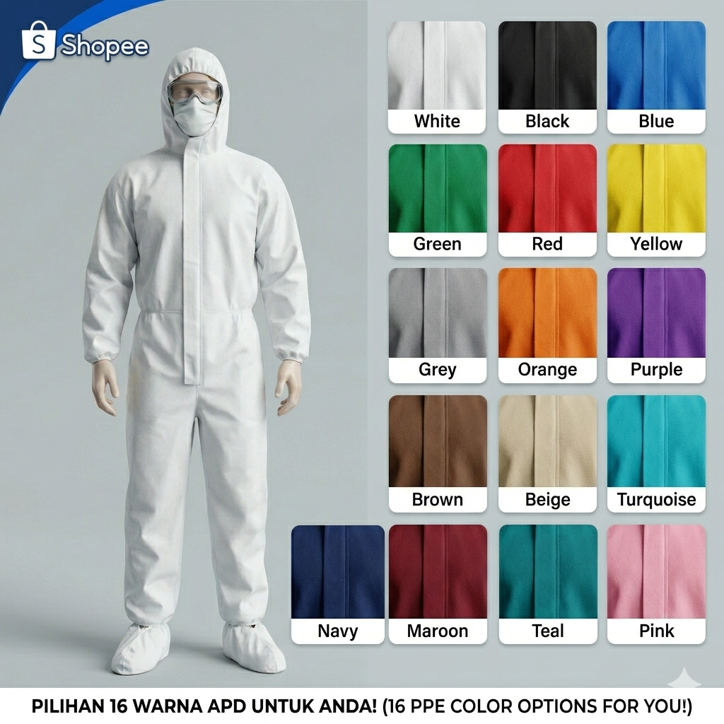 Hazmat  - Baju APD - Hazmat Spunbond - Apd Medis - Baju Apd Medis