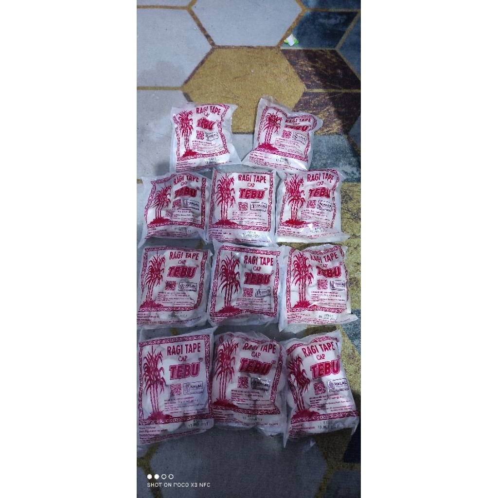 TERMURAH RAGI TAPE CAP TEBU MANIS UNTUK SINGKONG KETAN TAPE PAKAN SEMUT JEPANG KUALITAS TERBAIK