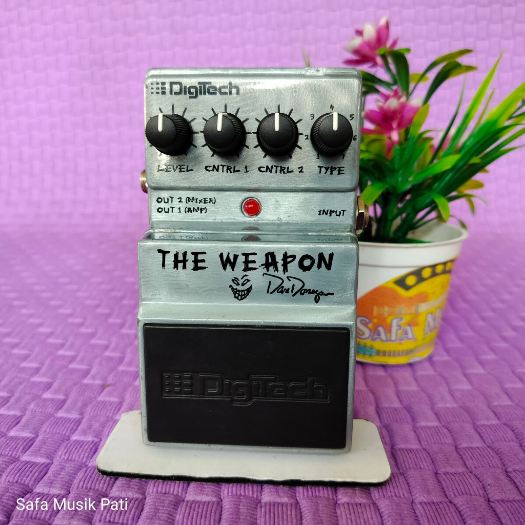 Digitech The Weapon Signature Dan Donegan Suara Metal, Efek Gitar Langka,Mulus, Normal No Minus