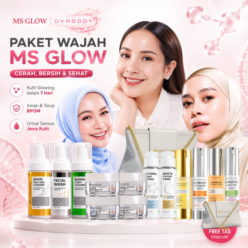 MS GLOW / PAKET WAJAH MS GLOW / PAKET LUMINOUS / PAKET WHITENING / PAKET ULTIMATE / PAKET ACNE ORI