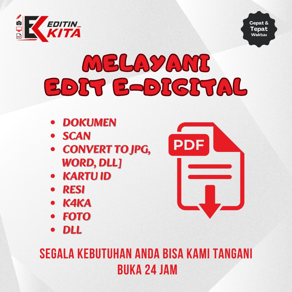 JASA EDIT DOKUMEN PDF |Foto| Dan apa Aja & Jasa Edit FILE Digital |Scan|
