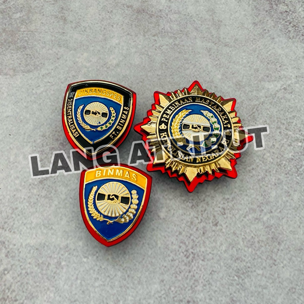 PIN BINMAS / RODA BINMAS / PIN DIKBANGSPES BINMAS / PIN BINMAS POLRI / RODA BINMAS POLRI / PIN DIKBA