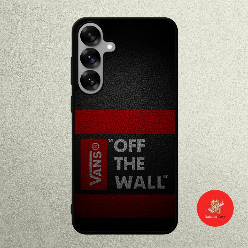 Case SAMSUNG A57 A56 A37 A36 A50 A50 A51 A52 A53 A54 A55 Rubber Softcase VANS Red Label