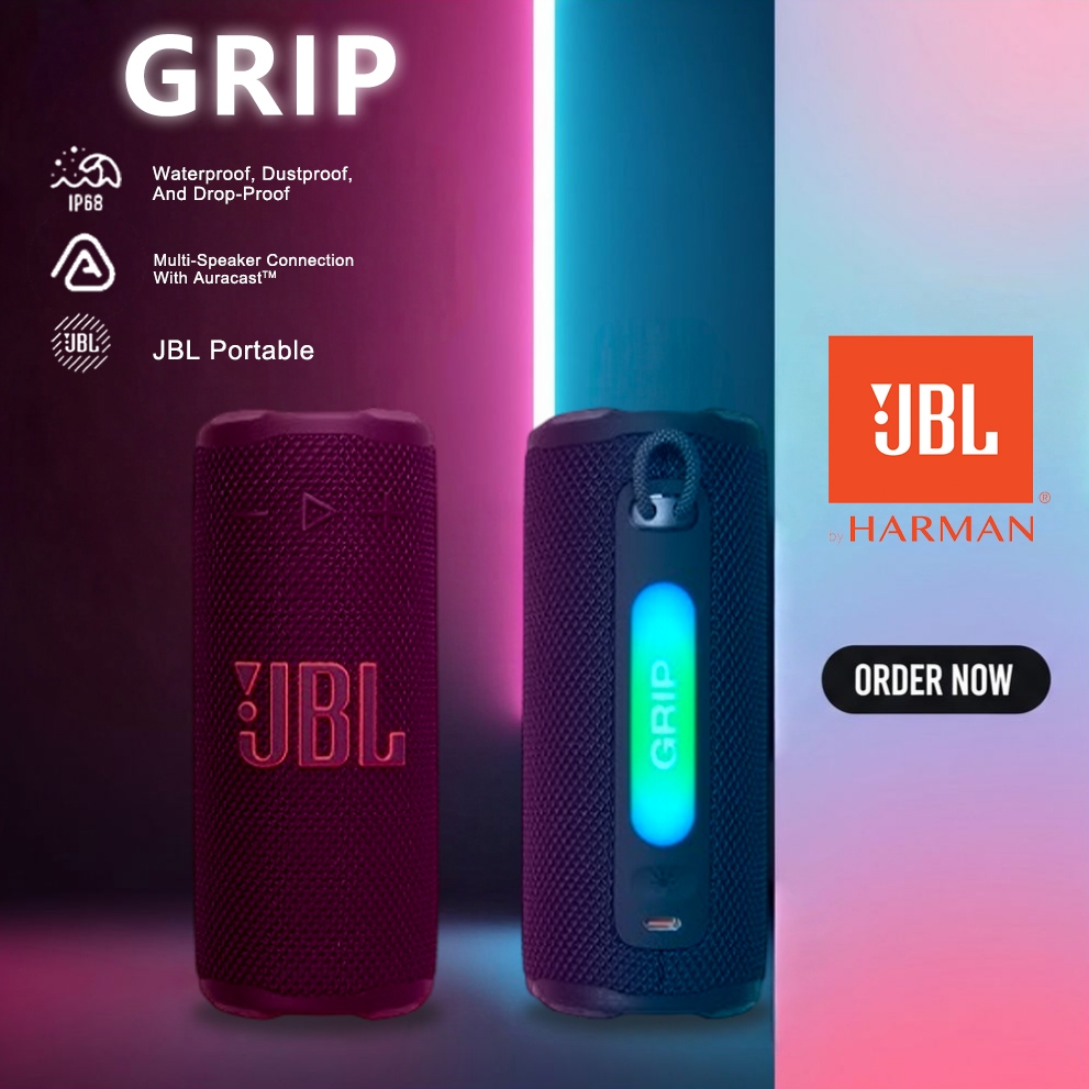 Speaker JBL Grip Up to 14 Hours High Efficiency and Durability Home and Outdoor Speaker Bluetooth Ka