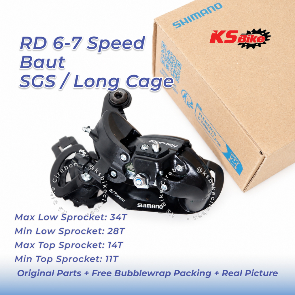 RD Shimano Tourney TY300 Original 6 7 Speed Rear Derailleur MTB Federal Touring Sepeda Lipat RD Bela