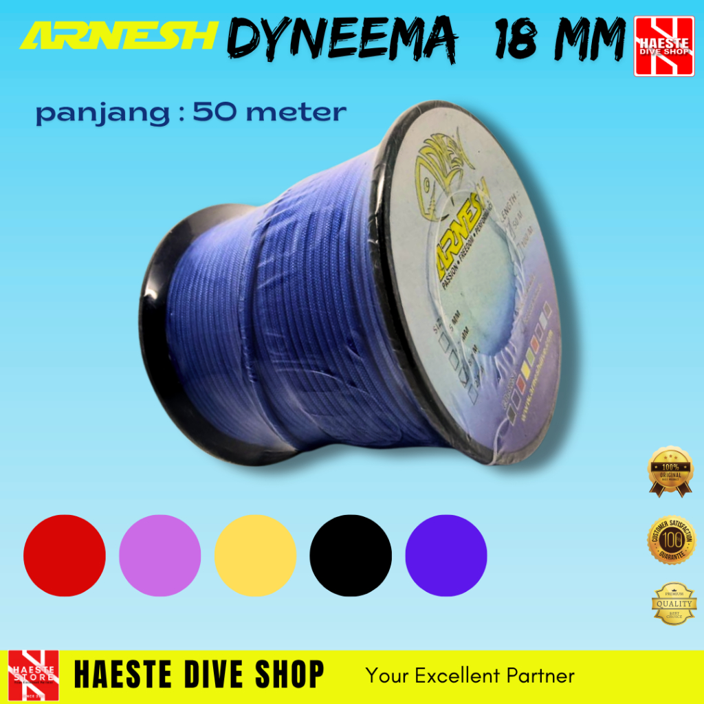 TALI DYNEEMA 1.8MM ARNESH SPEARFISHING PER METER