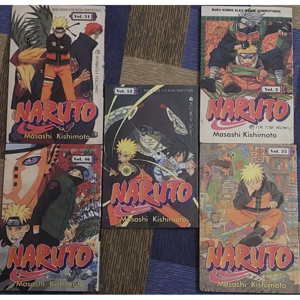 Komik Naruto Set kolpri