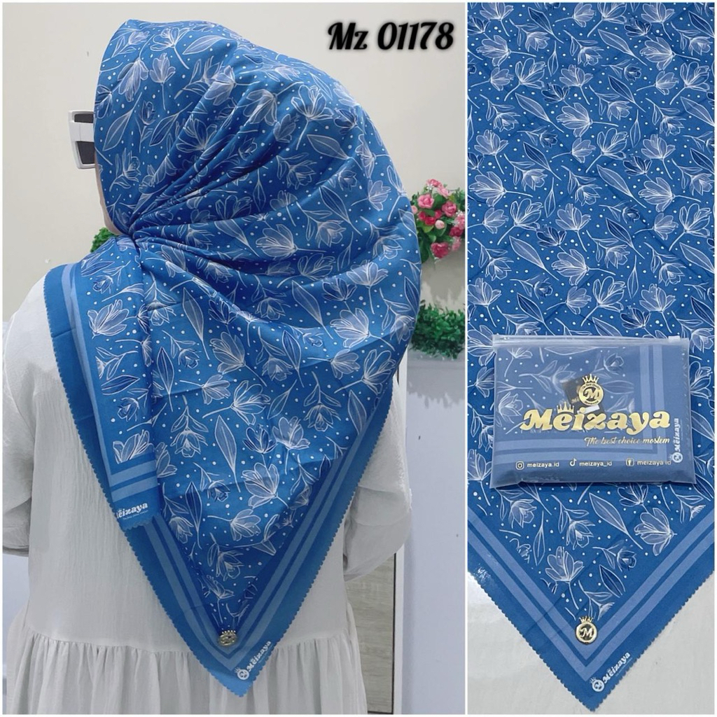 Meizaya Jumbo Motif Scraft Meizaya Segi Empat Motif