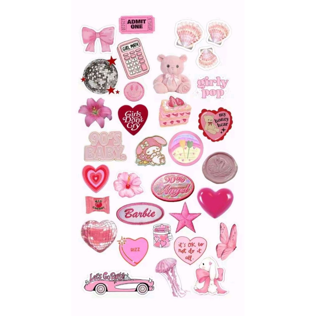 Sticker Vinyl Aesthetic Korea - Sticker Lucu,