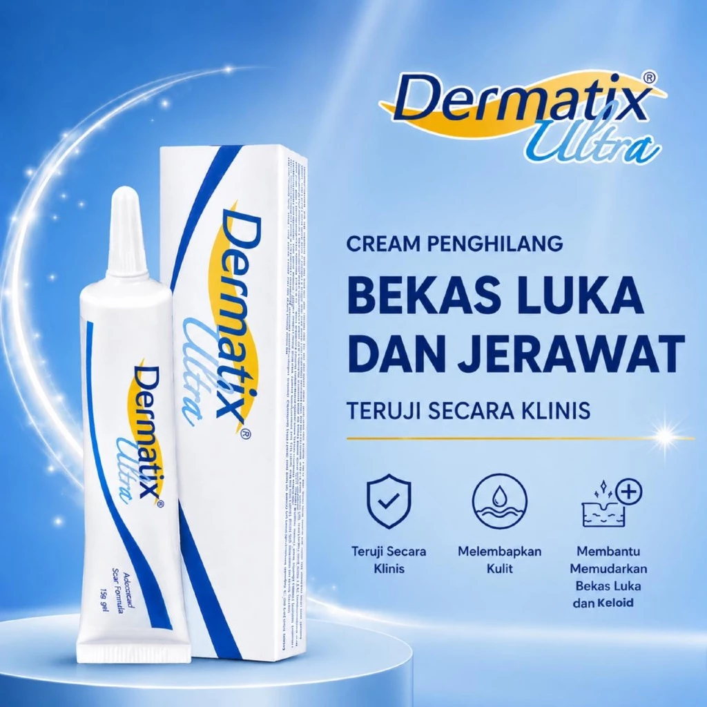 [100% Asli] Dermatix Ultra 15gr Cream Penghilang Bekas Luka, Bekas Jerawat