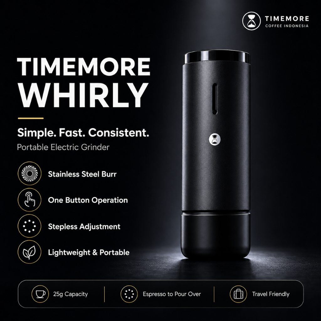 Grinder Kopi TIMEMORE Whirly 01S Portable Electric Coffee Grinder