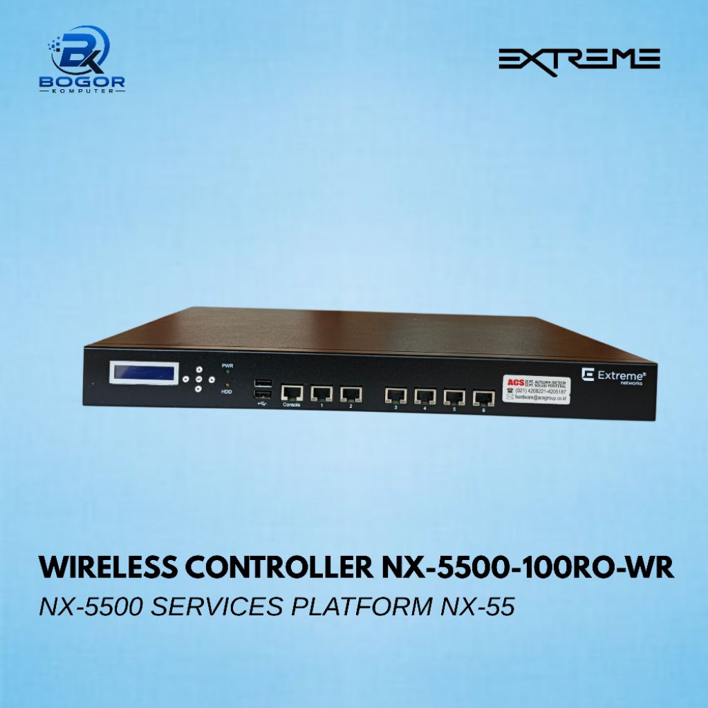 Extreme Networks NX-5500-100R0-WR Wireless Controller WiNG 5 Support 512 Access Point