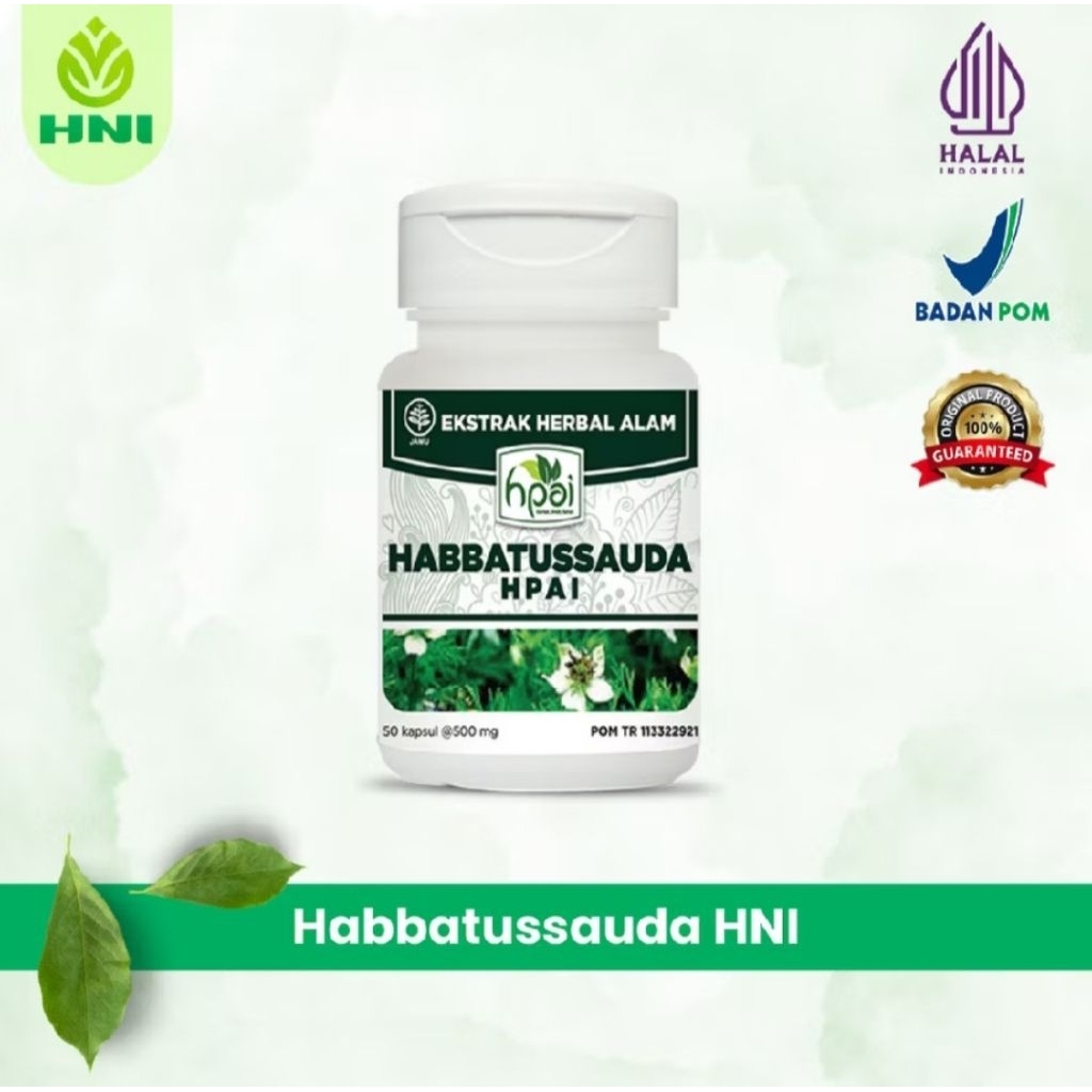Habbatussauda HNI HPAI Asli 50 Kapsul – Herbal Jintan Hitam BPOM Halal