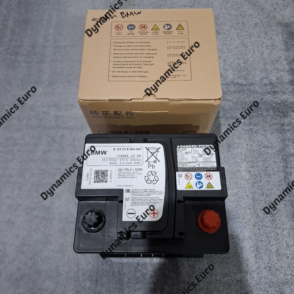 ACCU BATTERY 50AH 52AH 55AH BMW F01, G30, G31, G32, F01, F02, G11, G12, G14, G15, G16, X3 G01, X4 G0