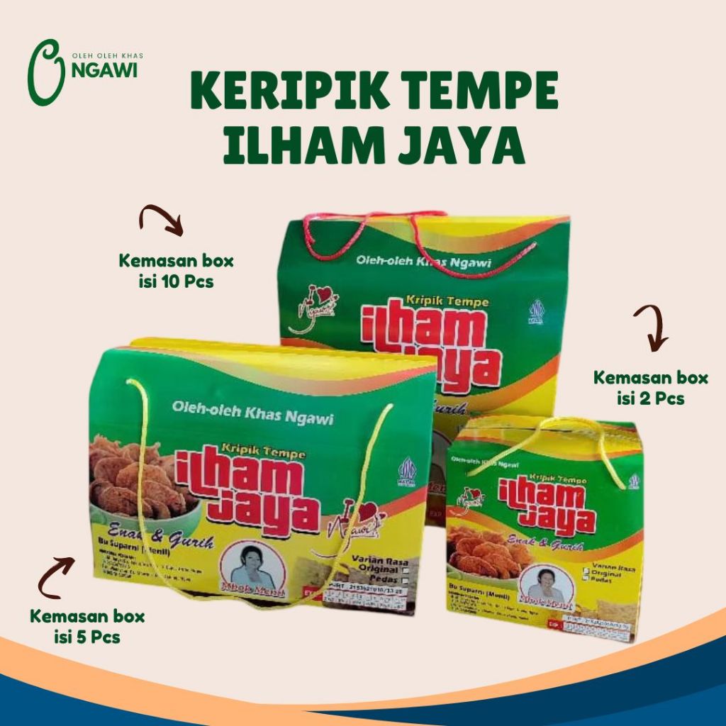 Keripik ilham jaya, keripik tempe khas ngawi, oleh oleh ngawi