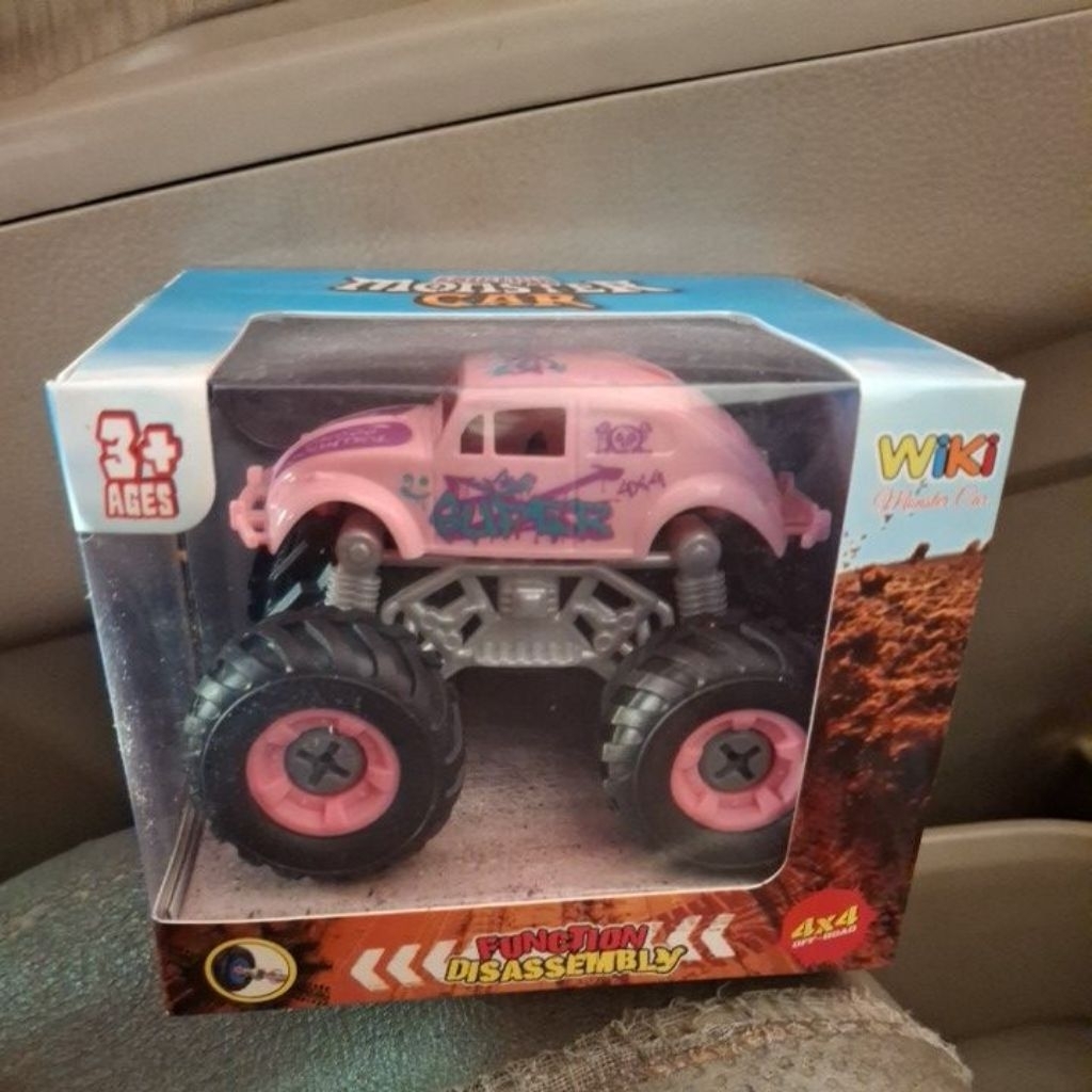 friction monster car 4x4 off road wiki diecast pink