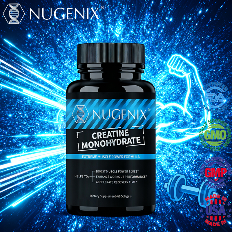 Nugenix Creatine Berkualitas Tinggi, Bantu Pertumbuhan Otot & Kekuatan