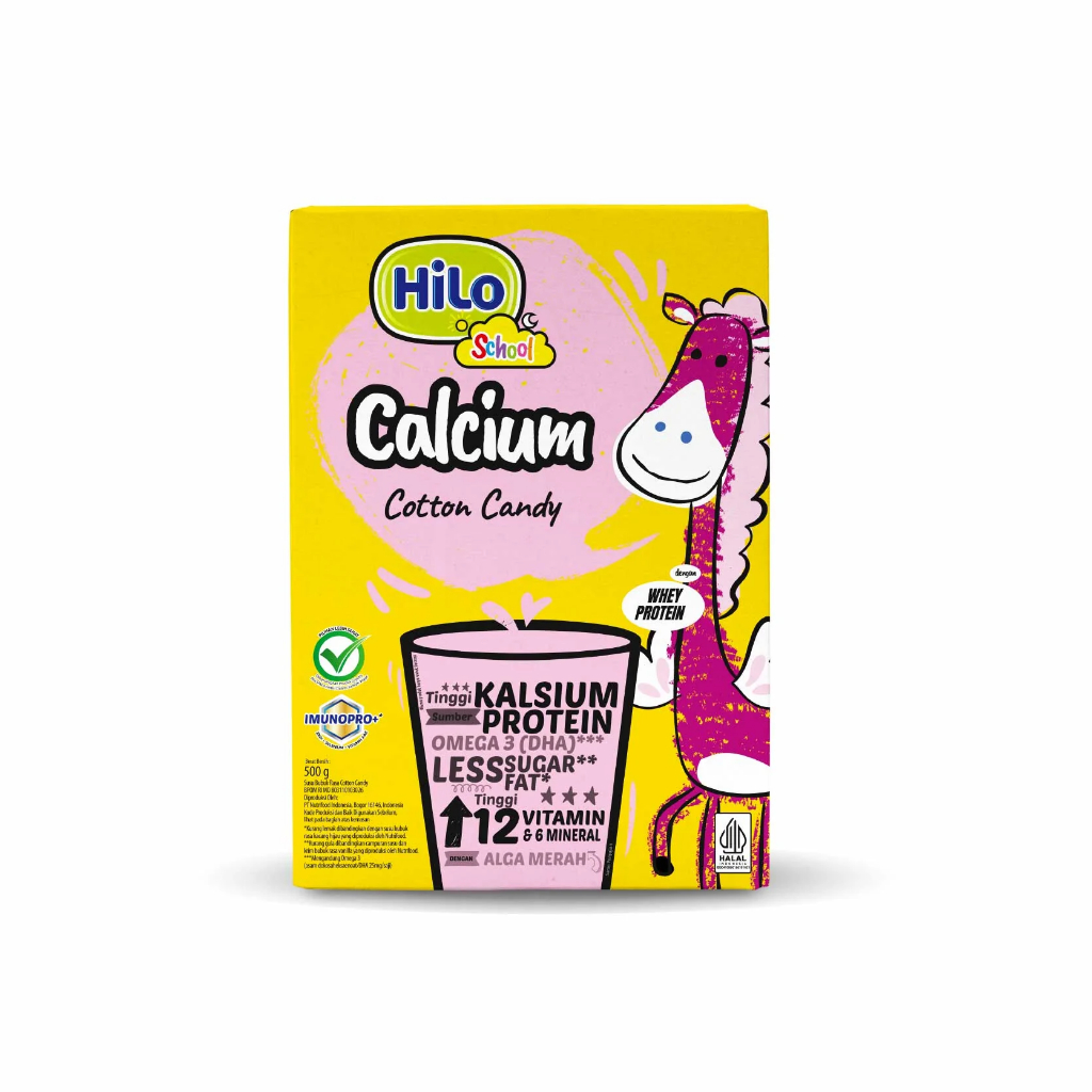 Hilo School Susu Bubuk Rasa Cotton Candy 500gr