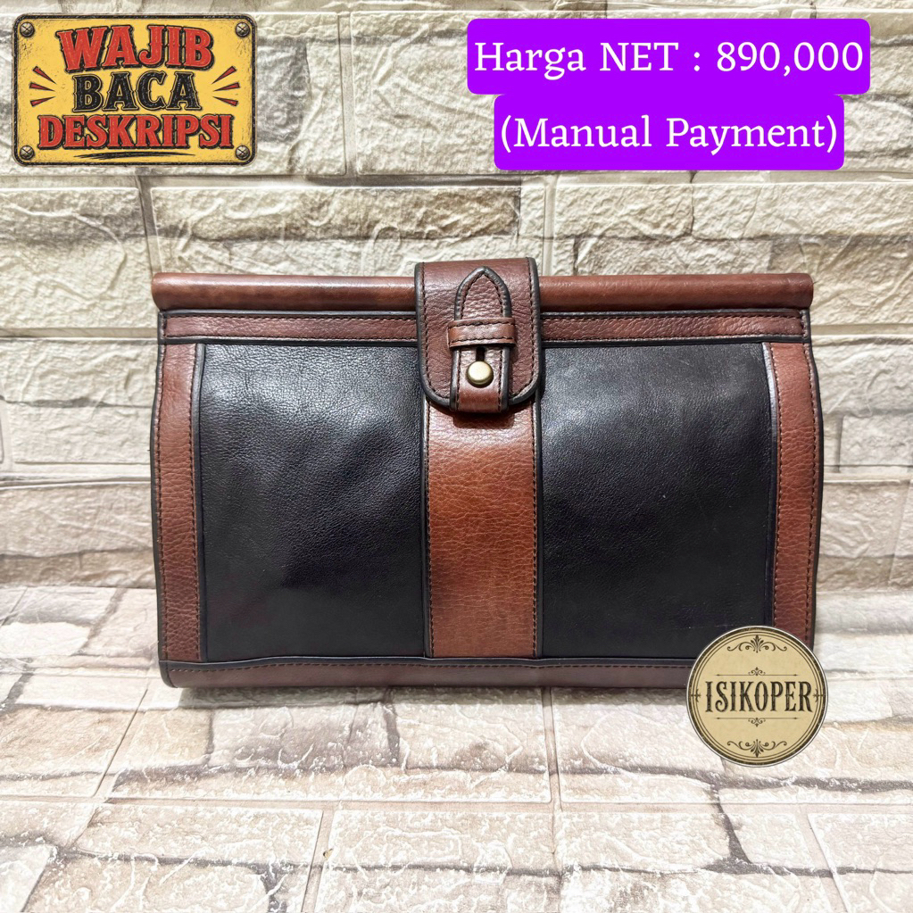 698# NET-Preloved Fossil VRI VRV Clutch 2 Tone