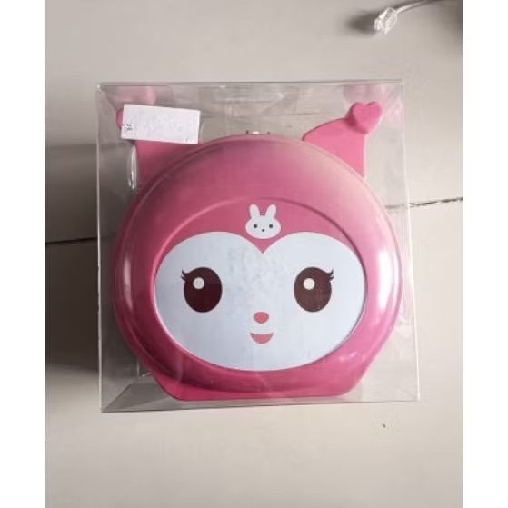 Celengan Kaleng Karakter Kuromi Pink dengan Kunci Gembok / Kid Saving Box