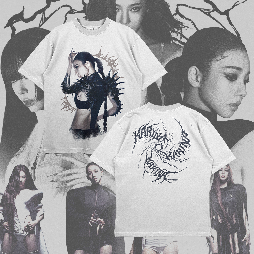 KARINA AESPA LEMONADE Ver.2 WHITE OVERSIZE T-Shirt Series