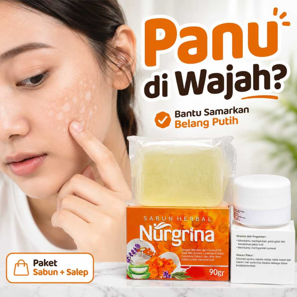 Sabun & Salep Panu Wajah - Bantu Samarkan Belang Putih