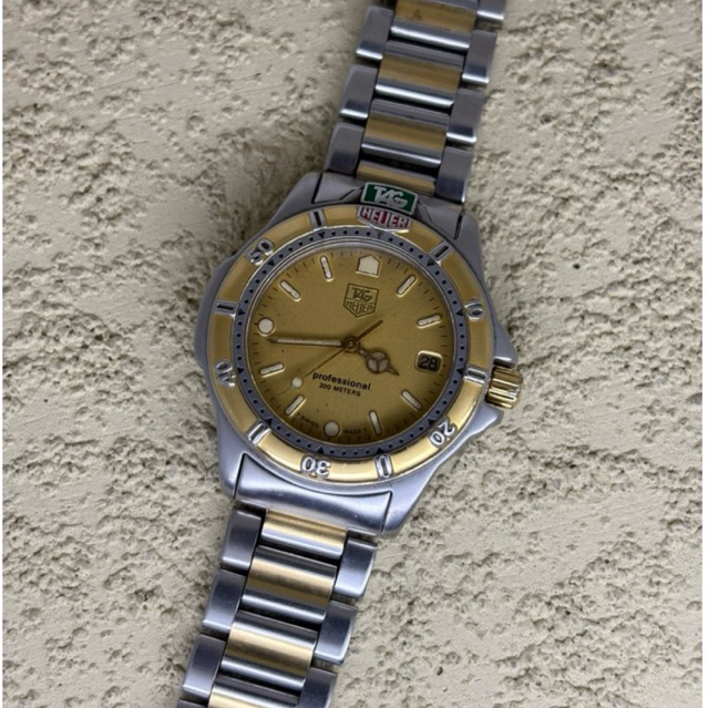 Arloji Jam tangan Tag heur Professional Gold Second Preloved
