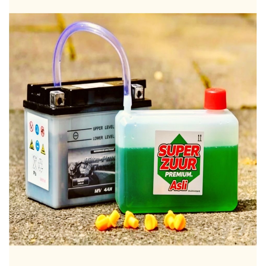 JUAL AIR AKI ZUUR - ZUUR ACCU PREMIUM Kemasan 250ml/400ml/500ml/600ml ( BISA COD )