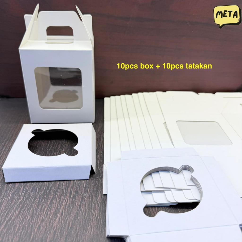 10PCS BOX CUPCAKE POLOS PUTIH / BOX CUPCAKE PUTIH / BOX CUPCAKE POLOS / BOX MUFFIN / KOTAK CUPCAKE