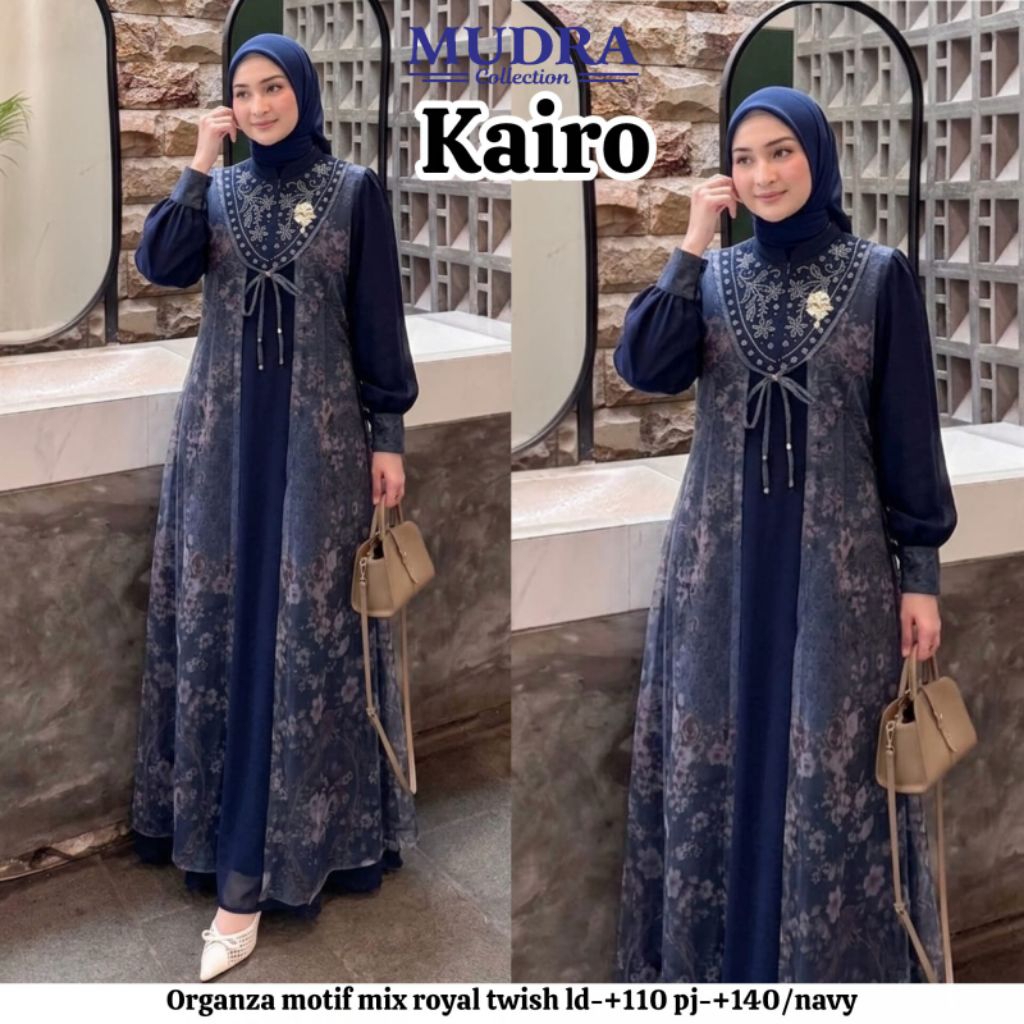 Gamis Mudra Collection / Gamis Terbaru / Gamis Wanita / Gamis Premium / Fitria / Kairo / Mudra Hijab