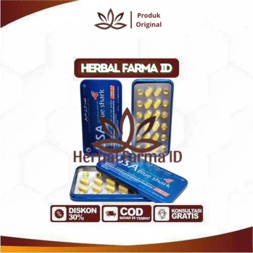 TERJAMIN USA-BLUE-SHARK ORIGINAL 100%
