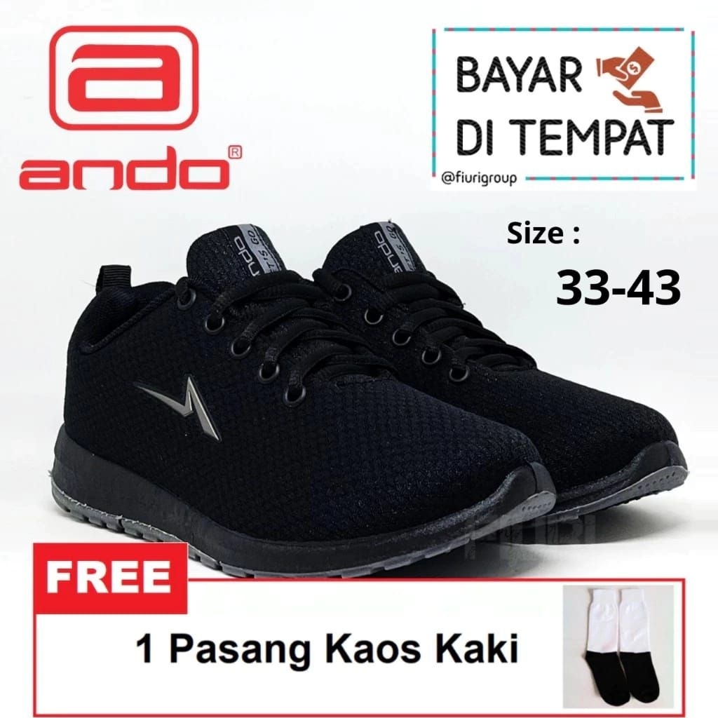 sepatu sekolah SD SMP SMA new era hitam terbaru