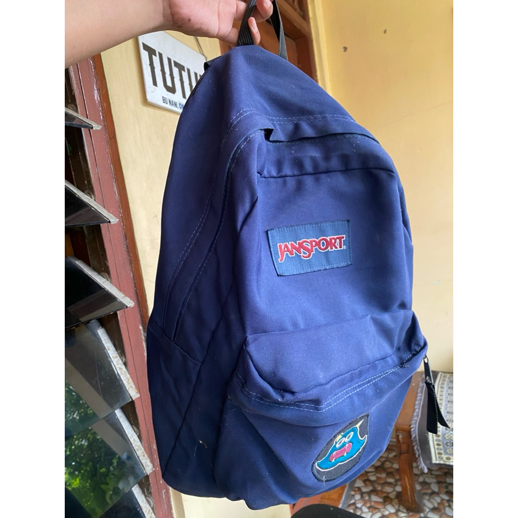 Backpack jansport ori tas punggung 2nd second bekas original navy