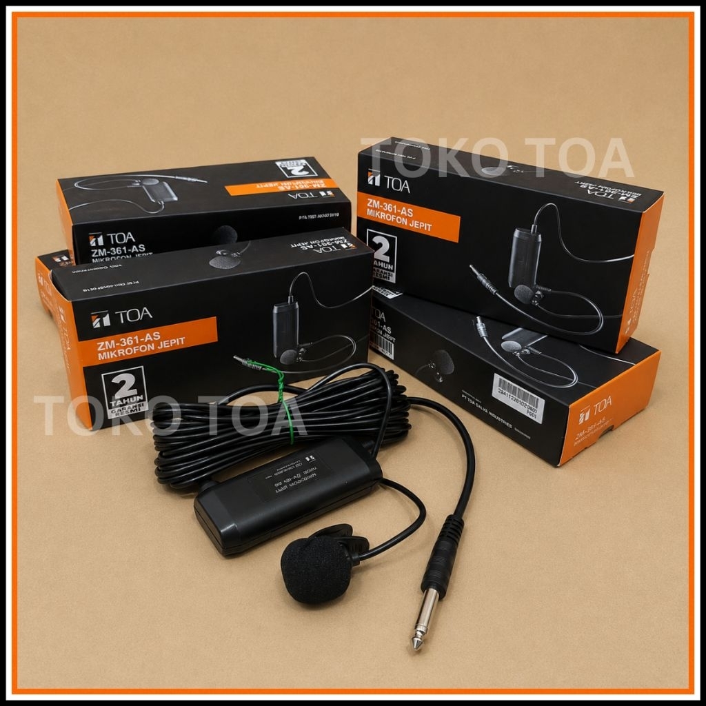 ZM-361 MIKROFON MIC JEPIT TOA ZM-361 MIC KANCING ZM 361 MIKROFON TOA ORIGINAL