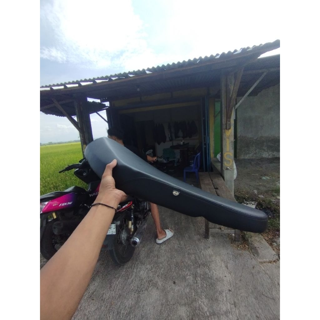 Jok supra X/Fit lama road race - Jok supra road race kulit mbtech