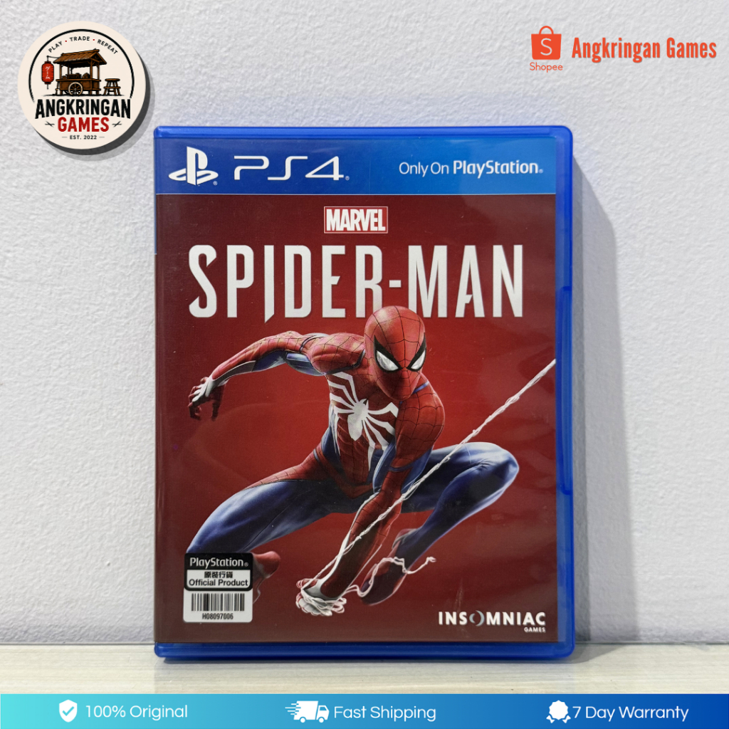 BD Kaset PS4 Marvel Spider Man Bekas Second Original | Marvel’s Spiderman Game of The Year Edition P