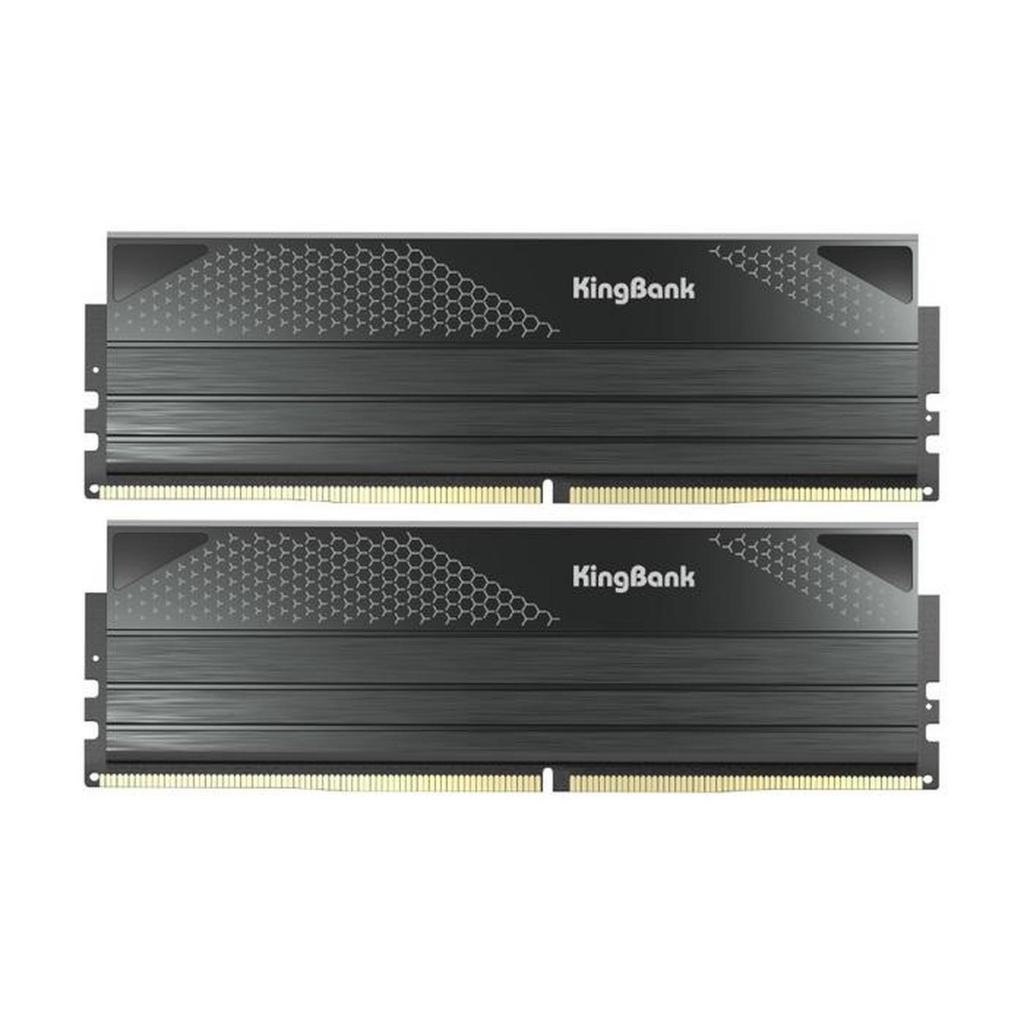 KINGBANK DARK DDR5 32GB (2x16GB) 6000MHz A-DIE CL28 - Black Heatsink