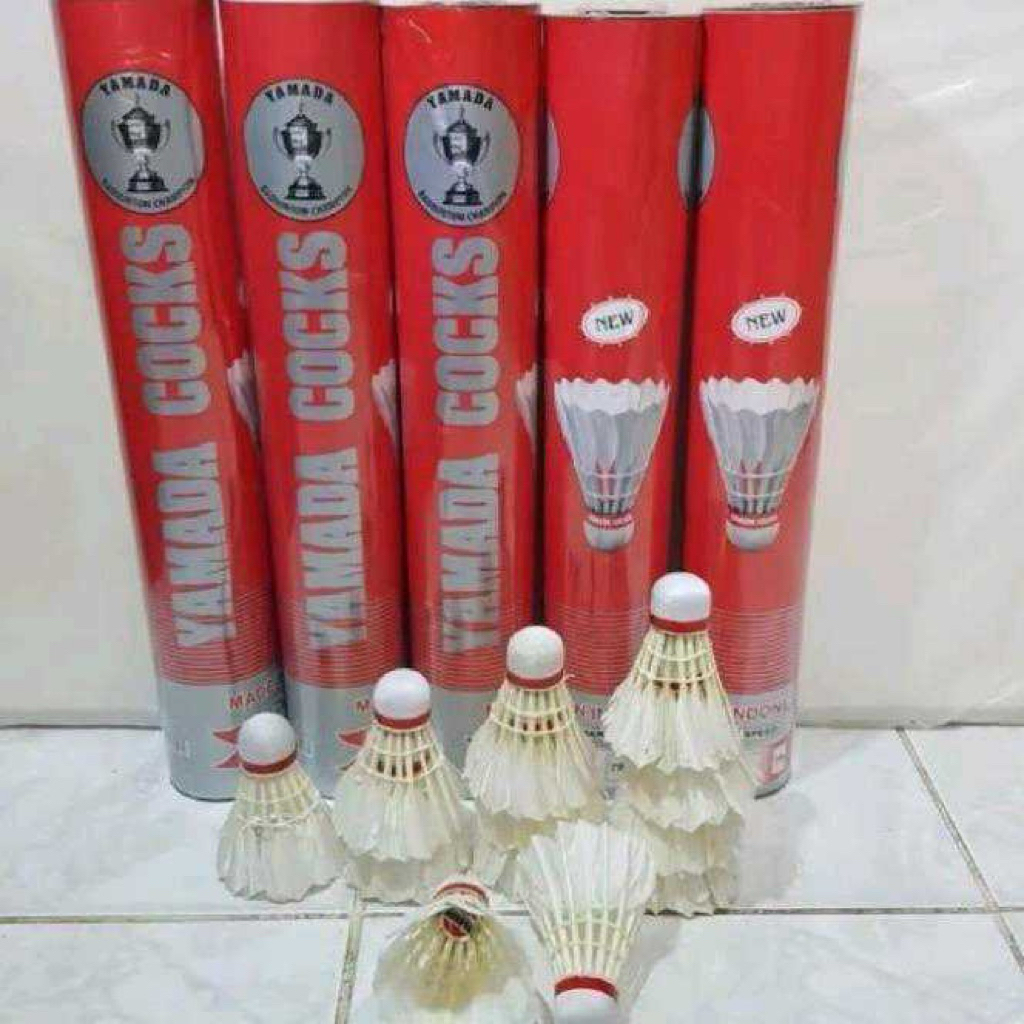 ( ISI 12 PCS ) KOK BADMINTON / BULUTANGKIS / SHUTTLECOCK / KOK YAMADA MERAH