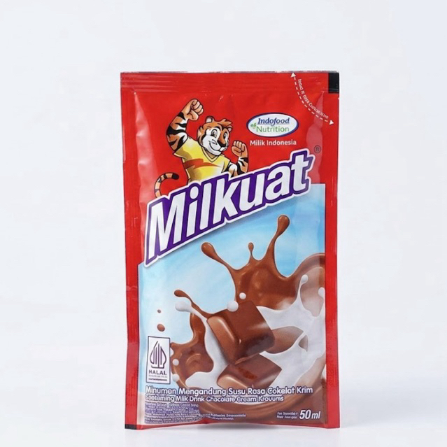 Susu Bantal Milkuat 50ml - Rasa Coklat dan strawberry 1 Pcs