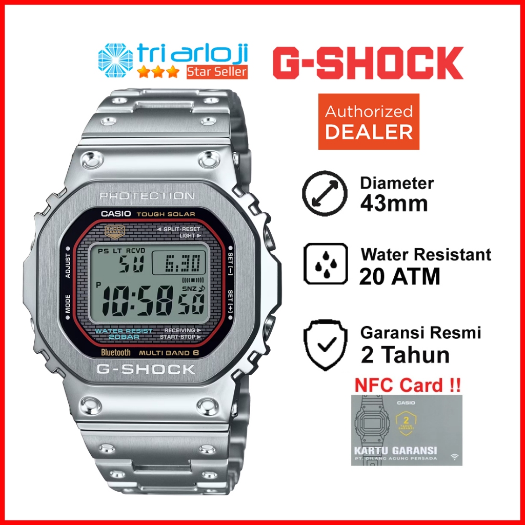 Casio G-SHOCK GMW-B5000D-1CDR Jam Tangan Pria Digital GSHOCK GMW-B5000D-1C GMWB5000D GMW B5000D 1CDR
